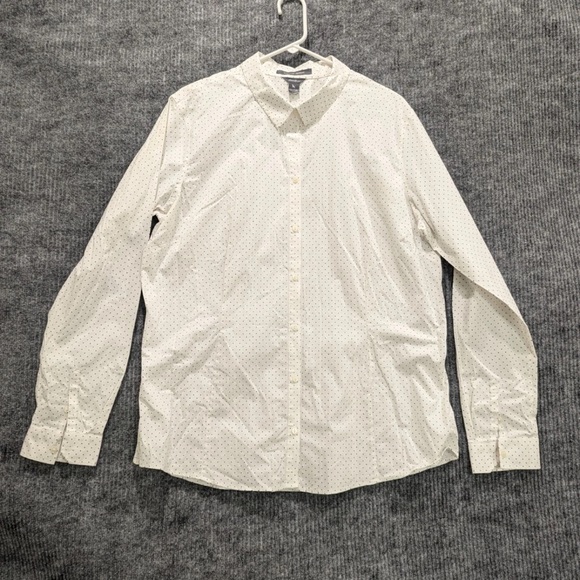 Eddie Bauer Wrinkle Resistant Polka Dot Shirt - Picture 1 of 7